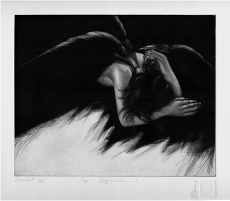 Afb. 5 Hope in desperation 1, 2023, opus 119, 30 x 24 cm.